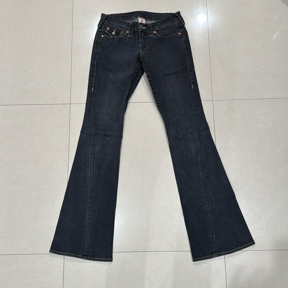 True Religion Vintage Low Rise Flared Jeans